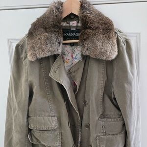 Rampage fur neck coat